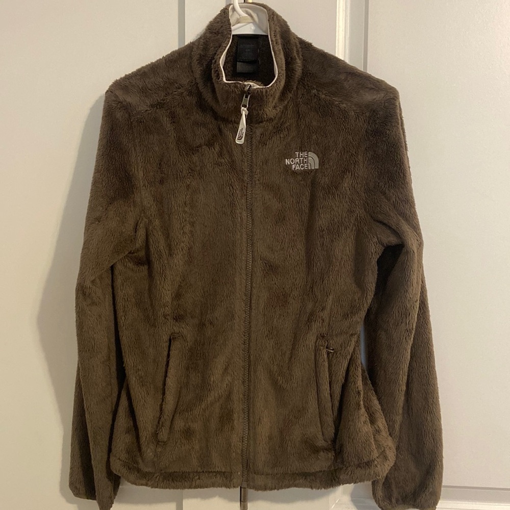 North Face Olive Green Zip Jacket